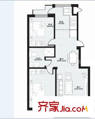 南钢生活小区 2室 户型图