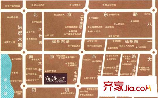 高氏音乐花园交通图