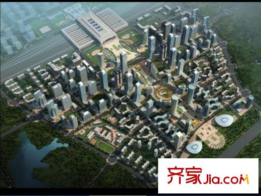 銀凱公元九瓏項(xiàng)目以西2000米處在建中西客站項(xiàng)目