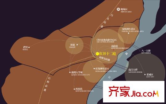 歐尚國(guó)際公館交通圖區(qū)位示意圖