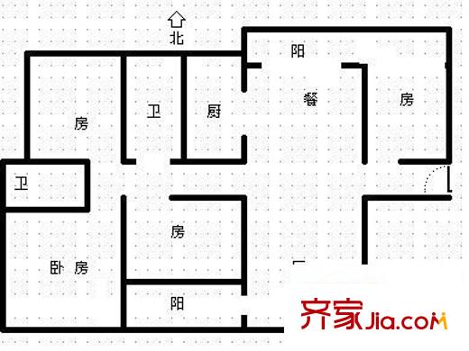 翰園小區(qū) 4室 戶型圖