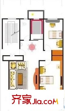 京东小区D区 3室 户型图