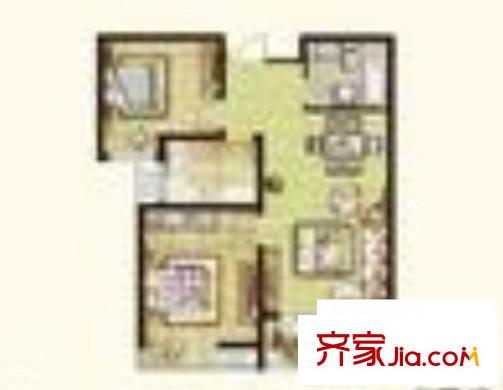 象湖源 2室 户型图