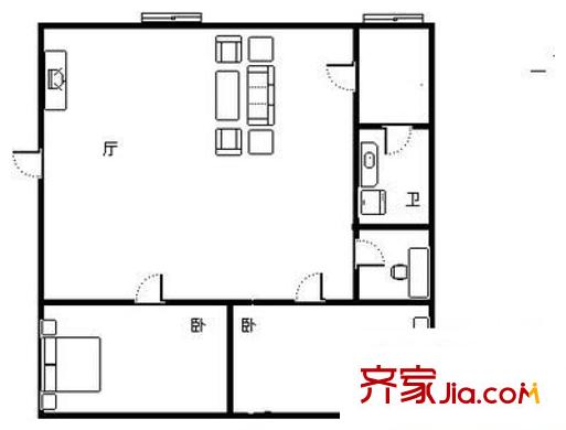 洪鋼吉都居住小區(qū)戶型圖洪鋼吉都居小區(qū) 3室 戶型圖 3室1廳1衛(wèi)1廚