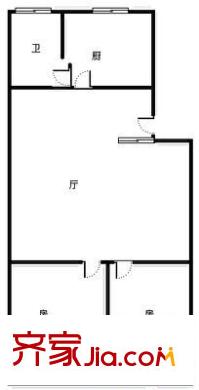 东华苑小区 2室 户型图