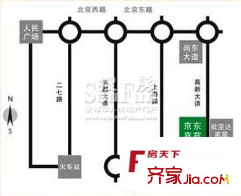 京東嘉苑交通圖