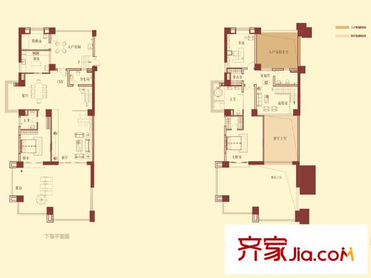 湖滨东路香溢花城 4室 户型图
