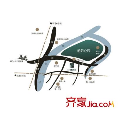 聯(lián)發(fā)君悅朝陽(yáng)交通圖 
