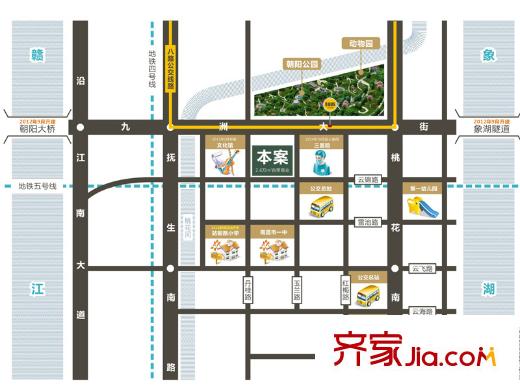 聯(lián)發(fā)君悅朝陽配套圖周邊配套示意圖