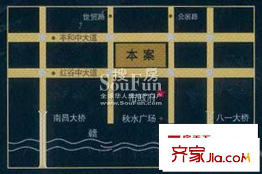 綠地中央廣場交通圖區(qū)位圖
