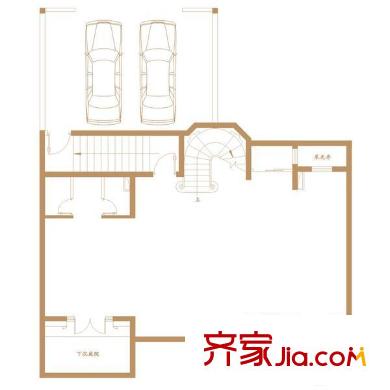 聯(lián)發(fā)廣場克拉公寓 1室 戶型圖
