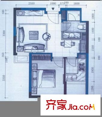 聯(lián)發(fā)廣場克拉公寓 戶型圖