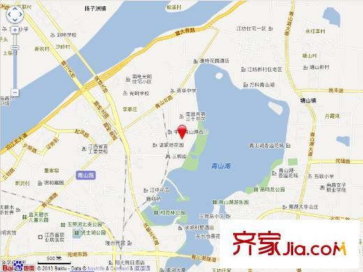 中大青山湖花园交通图