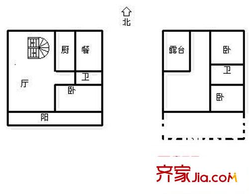 御锦城 3室 户型图