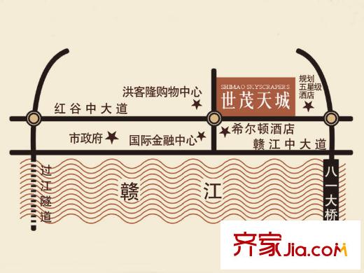 世茂天城交通圖交通示意圖