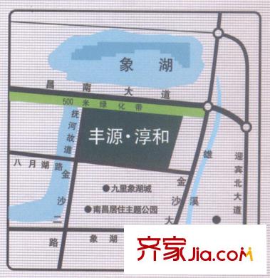 豐源淳和公寓交通示意圖