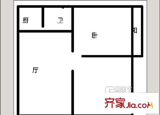 龍江花園 戶型圖