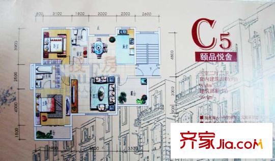 豐源淳和C5戶型 2室2廳1衛(wèi)1廚
