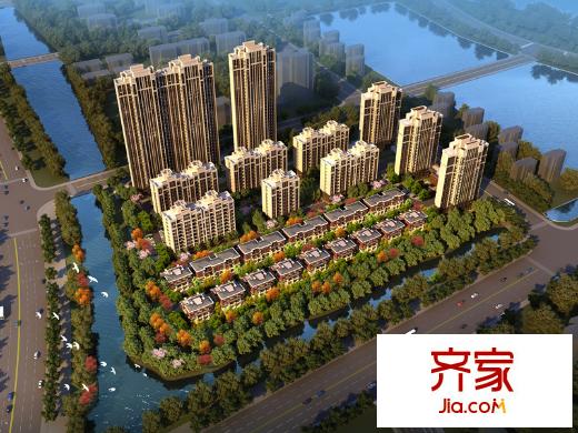 中海朝阳郡三期熙岸鸟瞰图