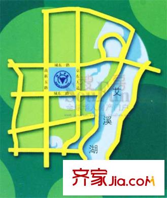 中凱藍(lán)域交通圖