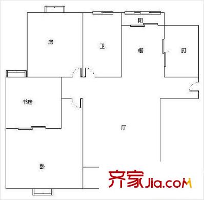 金域名都 3室 户型图