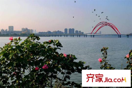 香缇溪岸距离项目1000米左右的艾溪湖大桥