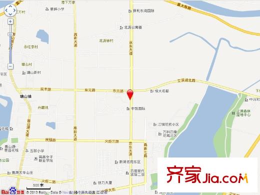 中凱藍(lán)域交通圖