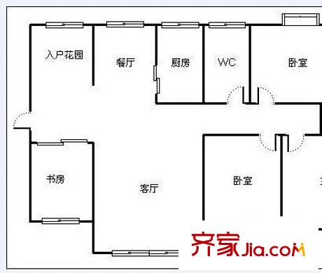 金域名都 4室 户型图