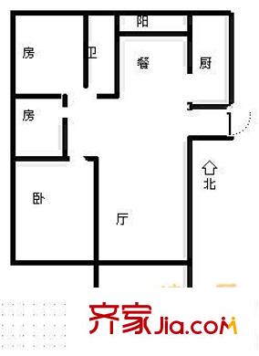 金域名都 3室 户型图