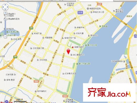 洪城時代廣場交通圖