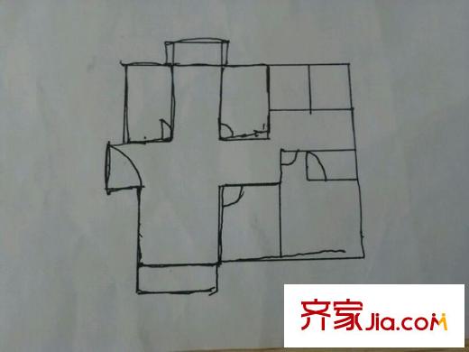 洪城時代廣場 5室 戶型圖