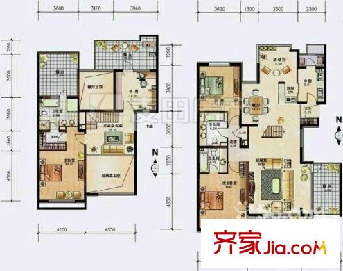 象湖桃源 5室 戶型圖
