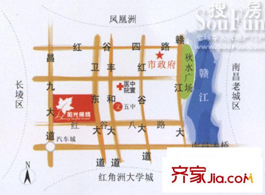 陽光楓情交通圖