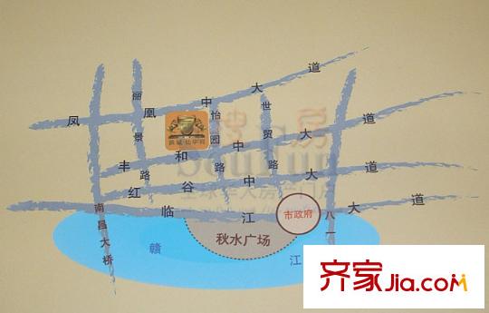 洪城比華利交通圖