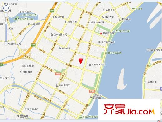 紅谷春天交通圖