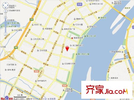 紅谷世紀(jì)花園交通圖