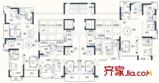 鹿平方米名居 2室 戶型圖