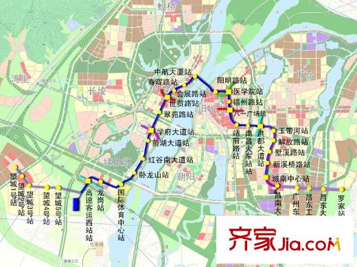 紅谷十二庭交通圖南昌市軌道交通2號線方案示意圖