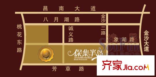 保集半島交通圖