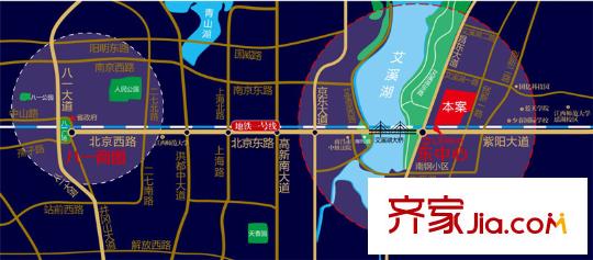 方大上上城交通圖