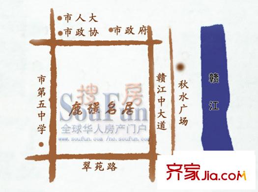 鹿平方米名居交通圖