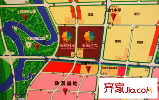 幸福時(shí)光周邊配套示意圖