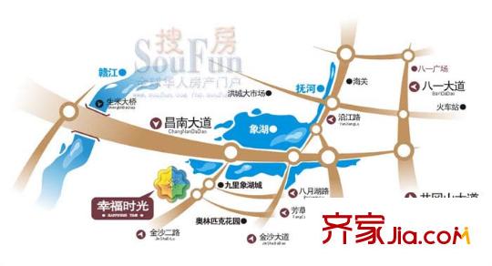 幸福時(shí)光電子區(qū)位圖