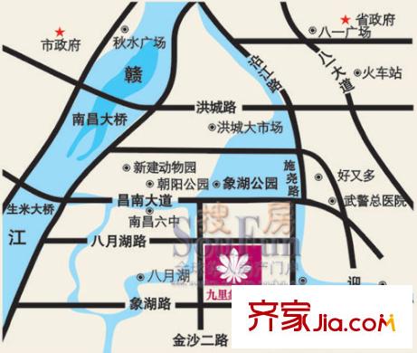 九里象湖城交通圖