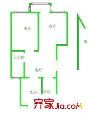 建乐家园户型图2室 户型图 2室2厅1卫1厨