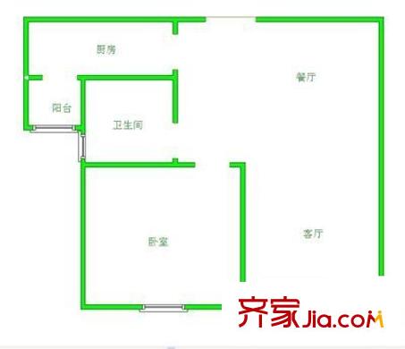 大丁佳苑户型图1室 户型图 1室2厅1卫1厨
