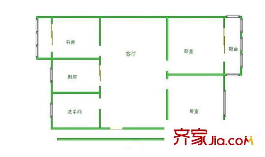 金乐苑 3室 户型图