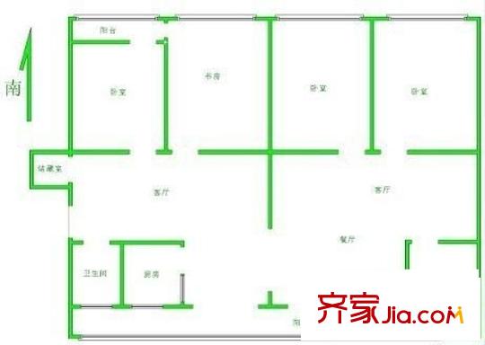 金乐苑户型图2室 户型图 2室2厅1卫1厨