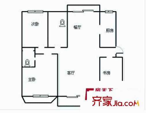 鸿泰苑 2室 户型图
