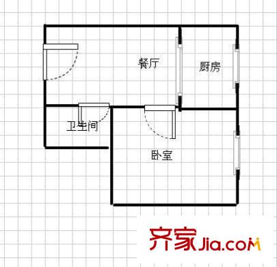 开源路小区户型图1室 户型图 1室1厅1卫1厨